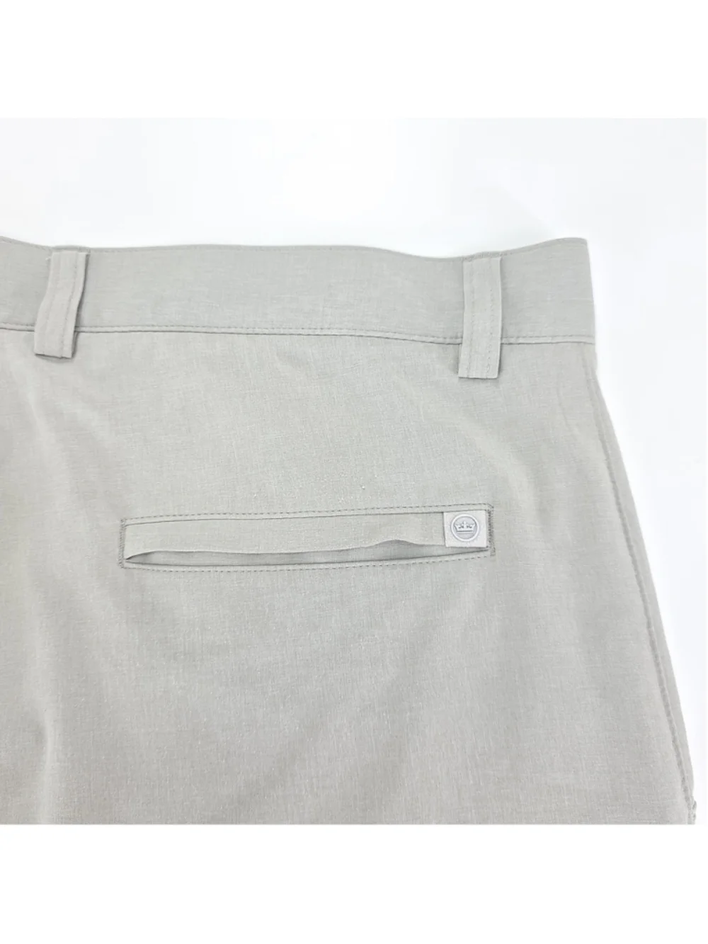 Peter Millar Featherweight Performance Shorts Mens 36 Gray Stretch Golf UPF 50+
